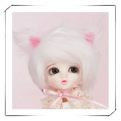 LFW-09 White(Mohair) for LittleFee