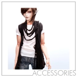 Muffler Cardigan(Black) for FeePle65 Male