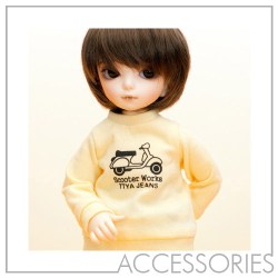 Round Neck Shirt(Scooter Yellow) for LittleFee