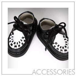 MS-03 CHESS SHOES (Black and White) for MiniFee